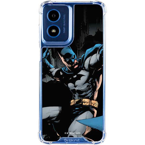 DC Comics Batman Throwing Batarang Jim Lee Art Moto G 5G (2024) Clear Case
